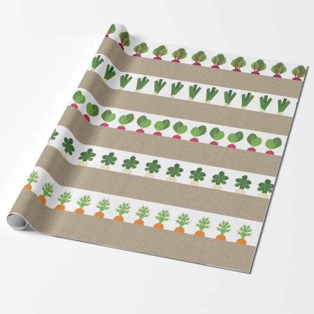 Garden Beds Presentpapper (Utrullad)