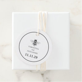 Garden Bee Gåvor Etiketter