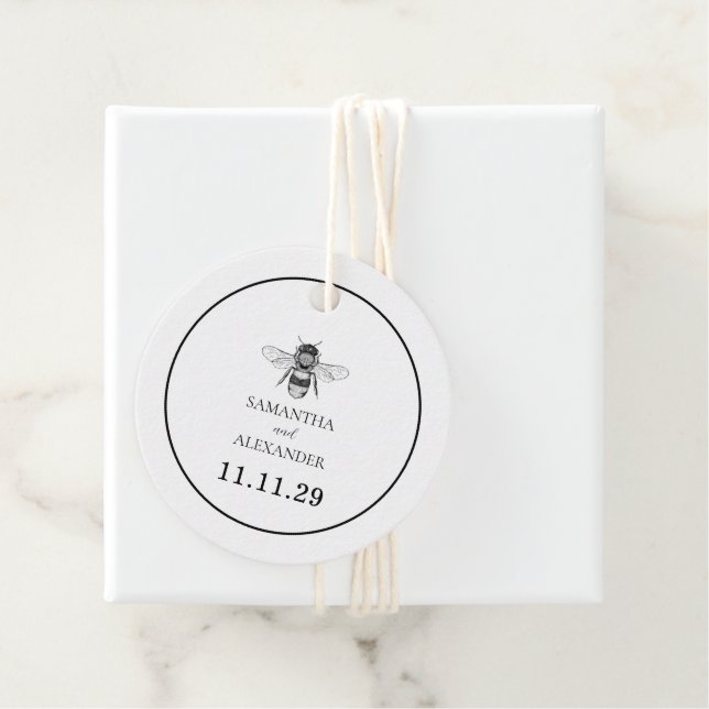 Garden Bee Gåvor Etiketter (På plats)