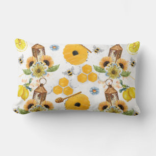 Garden Bee Solros Lumbarkudde