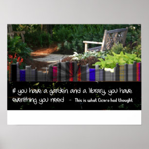 Garden Bibliotek Poster