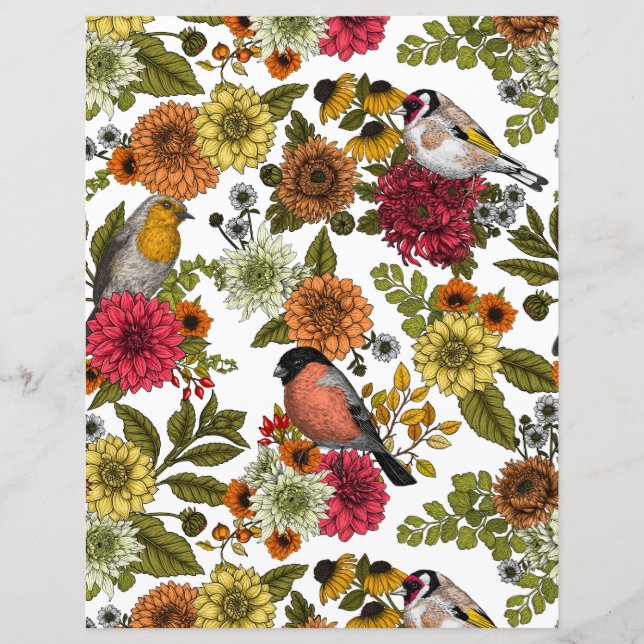 Garden birds and flowers 1 (Framsida)