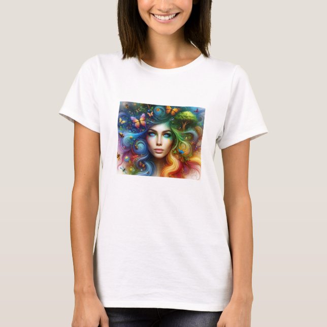 Garden Bliss Blommigt T-Shirt (Framsida)