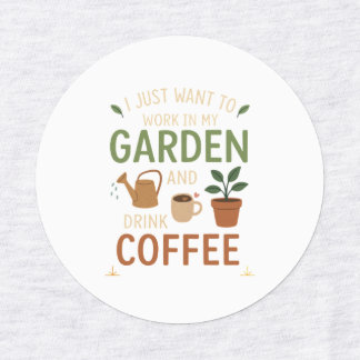 Garden Bliss - Mini Järn-on Circle Patch. Klistermärke