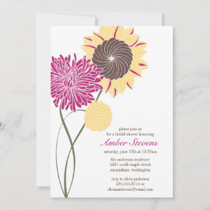 Garden Blommars Shower/Party-inbjudan Inbjudningar