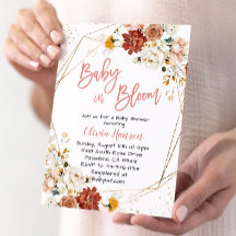 Garden Blommigt Baby in Bloom Baby Shower