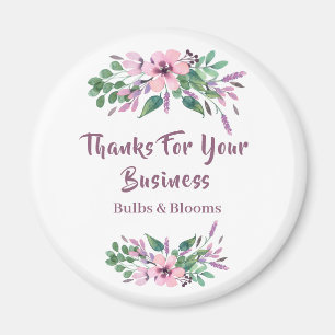Garden Blommigt Bouquet "Tack" Magnet