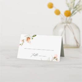 Garden Blommigt Bouquet Watercolor Bröllop Placeringskort