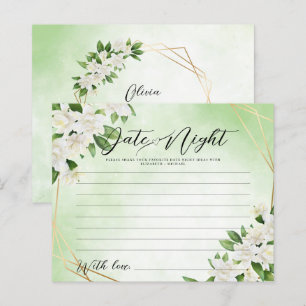 GARDEN BLOMMIGT GREENERY Date Night Idea Card-spel