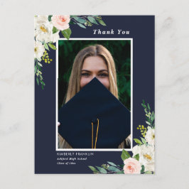 Garden Blommigt Studenten Photo Tack vykort