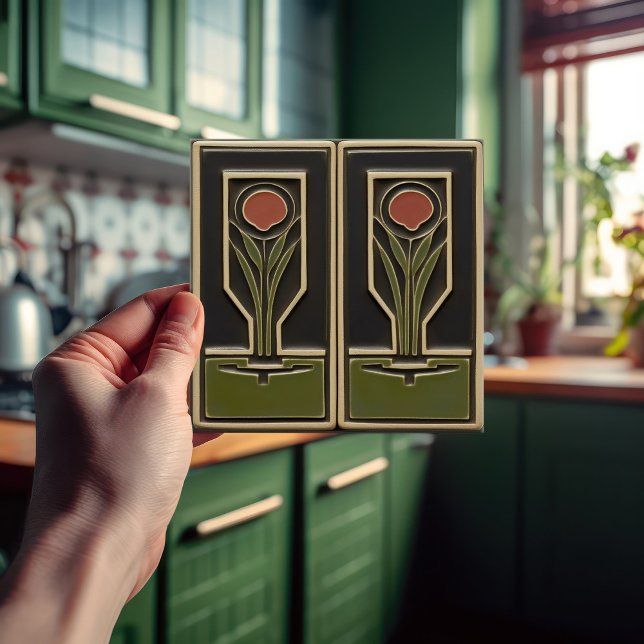 Garden Blommigts Greenhouse, Abstrakt i mitten av  Kakelplatta (Skapare uppladdad)