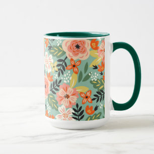 Garden Blommönster Mugg
