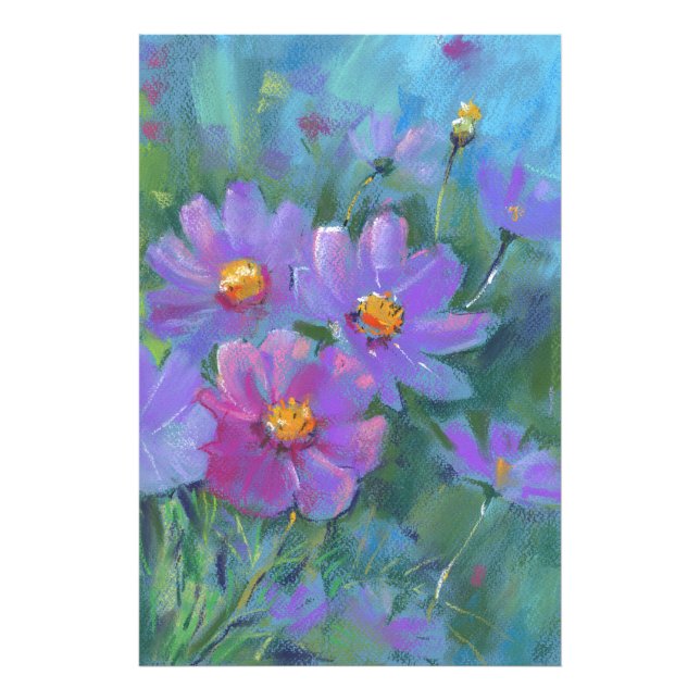 Garden-blommor (Cosmos bifäatus, mexikanska påsk) Fototryck (Framsidan)