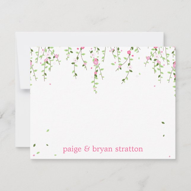 Garden Blooms - ett kort för stort tack (Framsida)