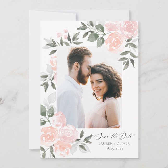 Garden Blooms Spara datum tackkort Tack Kort (Framsida)