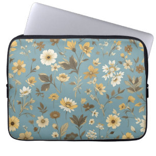 Garden Blue Bloom Laptop Fodral