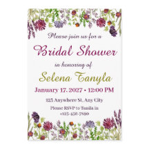 Garden Bridal Shower Invitation Card