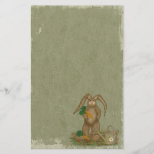 Garden Bunny- Stationery- no linjer Brevpapper