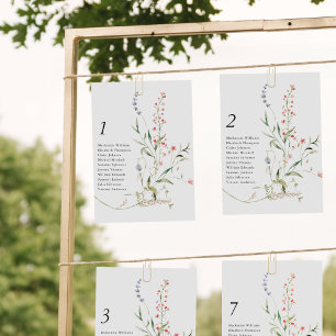 Garden Card för daggblomsterdiagram - modern Blomm Inbjudningar