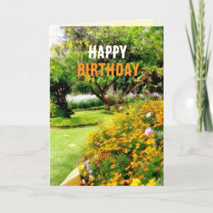Garden Card för födelsedagen Kort