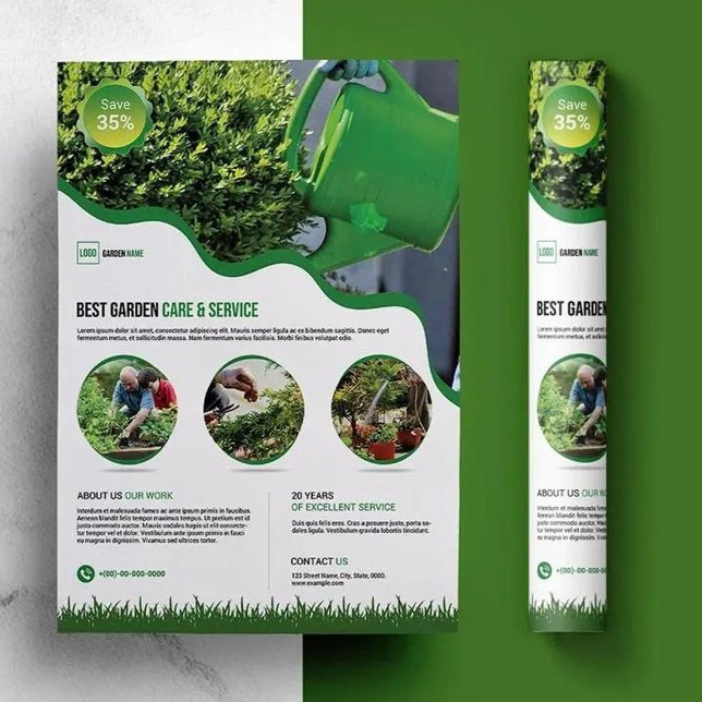 Garden Care Service Flyer Template (Skapare uppladdad)