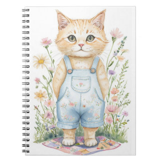 Garden Cat Notebook eller Journal Anteckningsbok
