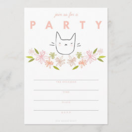 Garden Cat Party-inbjudan Inbjudningar