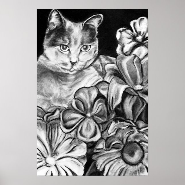 Garden Cat Poster (Framsidan)