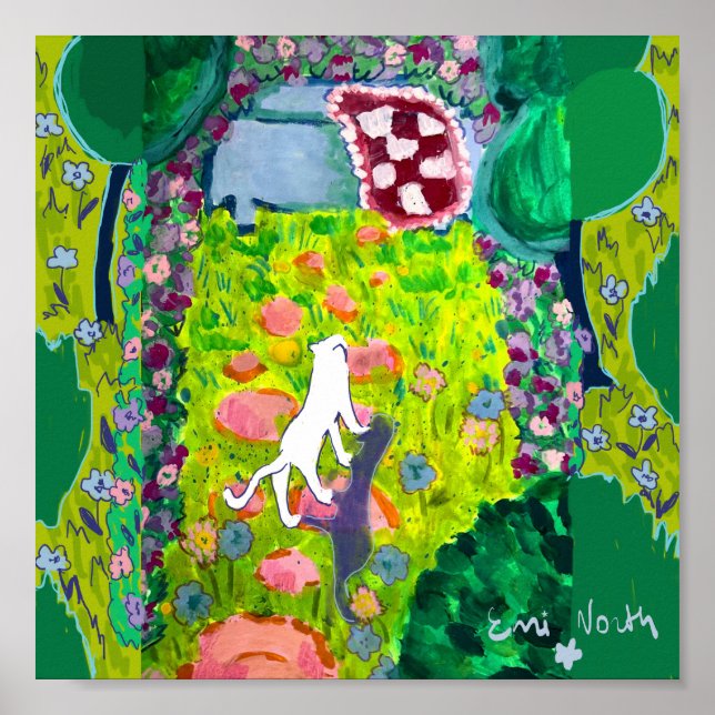 Garden cat poster (Framsidan)