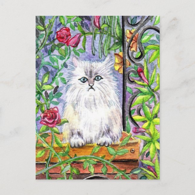 Garden Cat Vykort (Framsida)