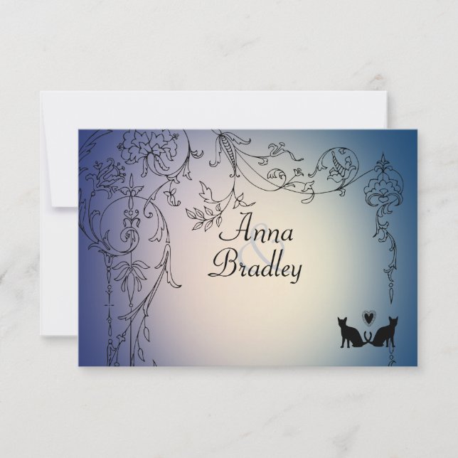 Garden Cats OSA med kuvert Kort (Framsida)