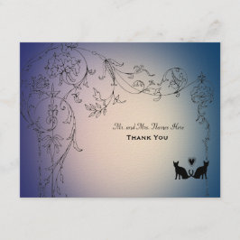 Garden Cats Tack Personlig med kuvert