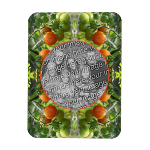 Garden Cherry Tomates Ram Lägg till ditt eget foto Magnet