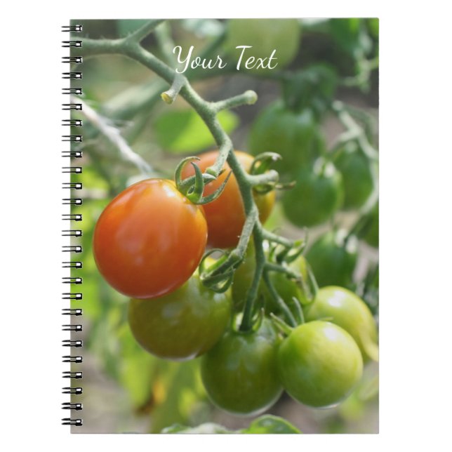 Garden Cherry Tomatis Nature Anteckningsbok (Framsidan)