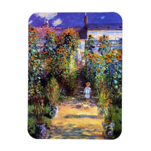Garden Claude Monet-sommarsolrosblommor Magnet