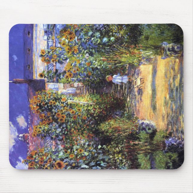 Garden Claude Monet-sommarsolrosblommor Musmatta (Framsidan)