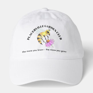 Garden Club caps with Bee design Keps