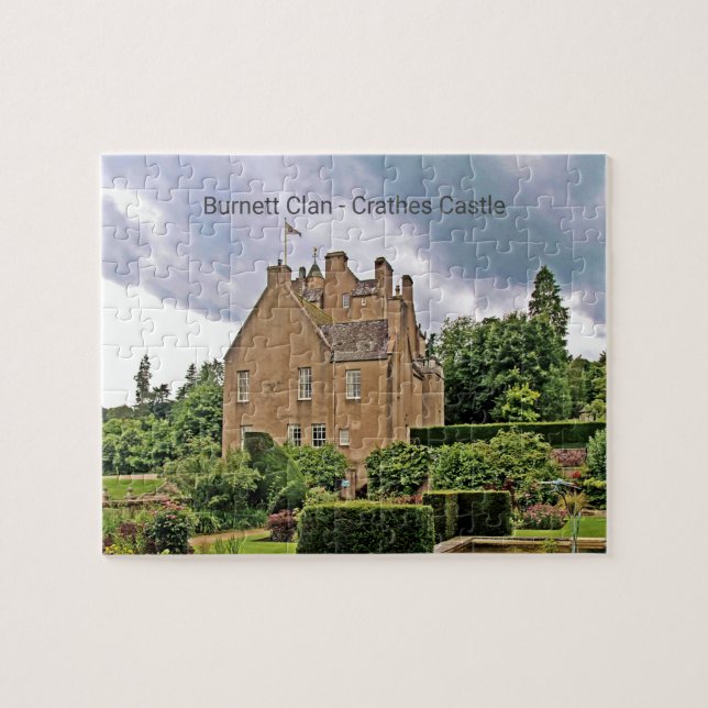 Garden Crathes Castle, Scottish Burnett Klan Pussel (Horisontell)