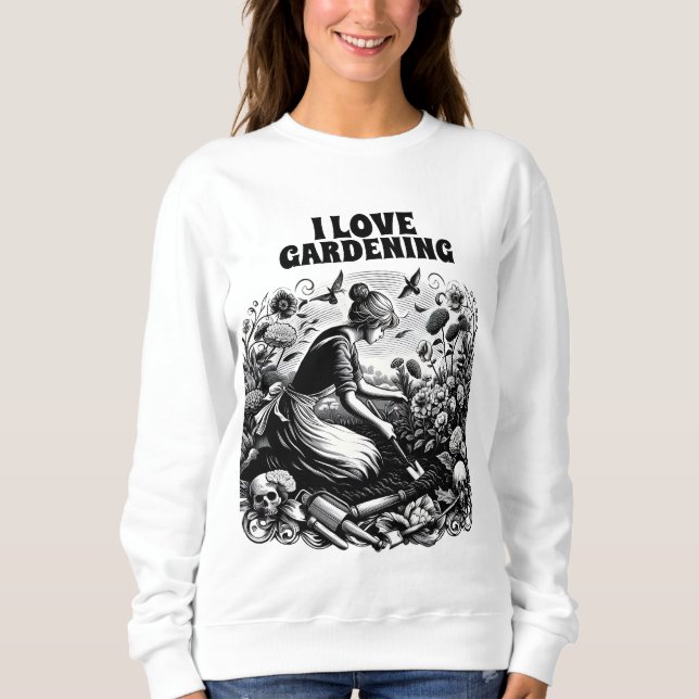 Garden Dam Flowers T Shirt (Framsida)
