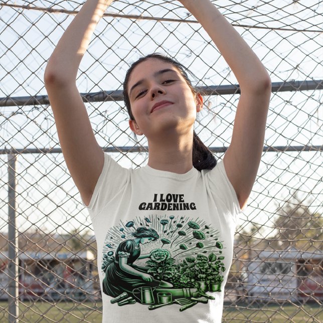 Garden Dam som atomeftermiddag T Shirt (Skapare uppladdad)