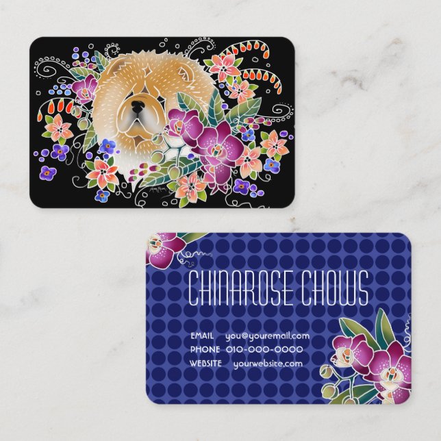 GARDEN DANCE affärskort-CUSTOMIZE Visitkort (Fram/baksida)