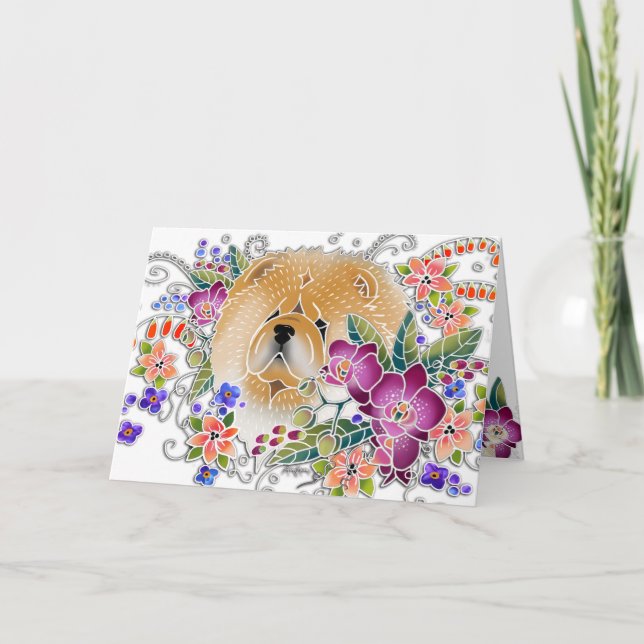 GARDEN DANCE Chow - Art cards av Sandra Miller Kort (Framsida)