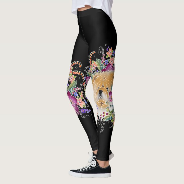 GARDEN DANCE CHOW - Art is BOOT HIGH leggings (Vänster)