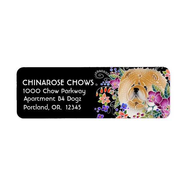 GARDEN DANCE CHOW - Returetiketters Customiz Returadress Etikett (Framsidan)