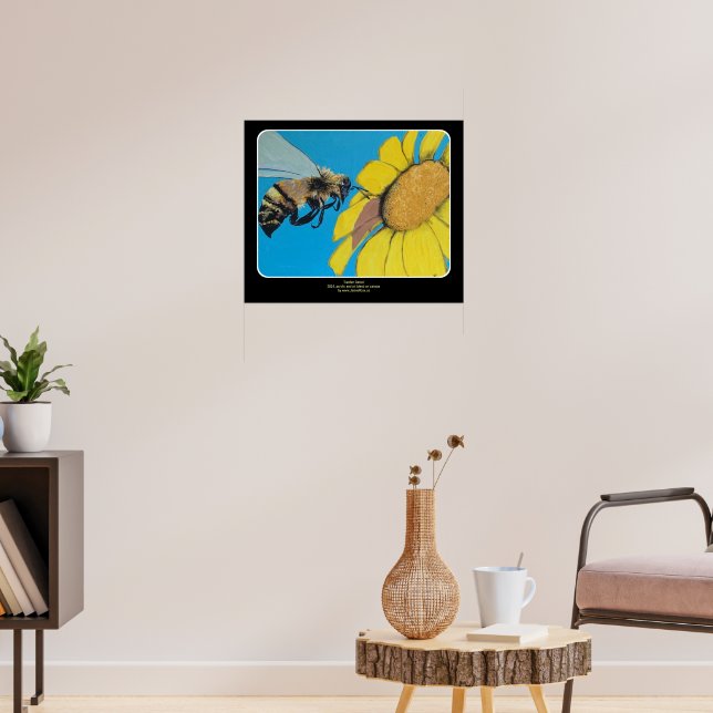 'Garden Dance' målning på en Poster (Vardagsrum 3)