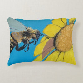 'Garden Dance' målning på en Prydnadskudde