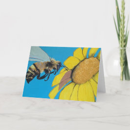 'Garden Dance' målning på en Tack Kort