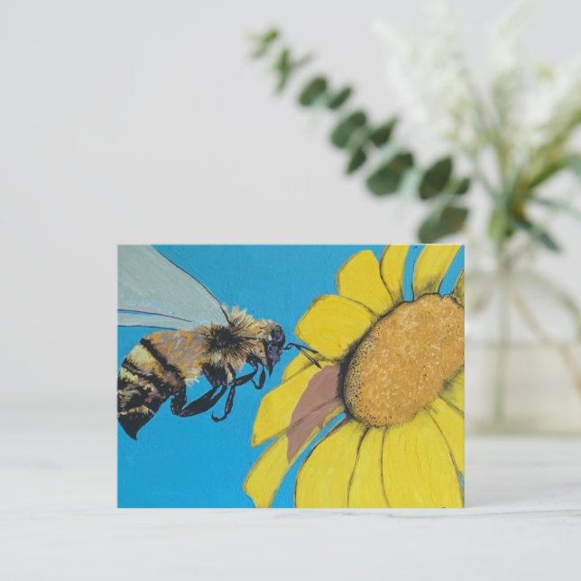 'Garden Dance' målning på en Vykort (Stående Fram)
