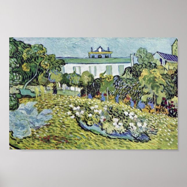 Garden Daubigny av Vincent Van Gogh Poster (Framsidan)