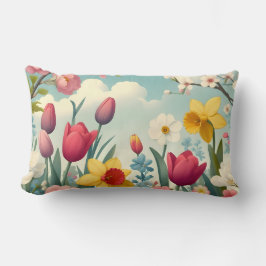 Garden Delight Vår Flower Pillow Lumbarkudde